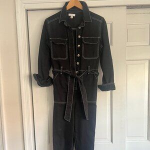 Black Denim Boiler Suit